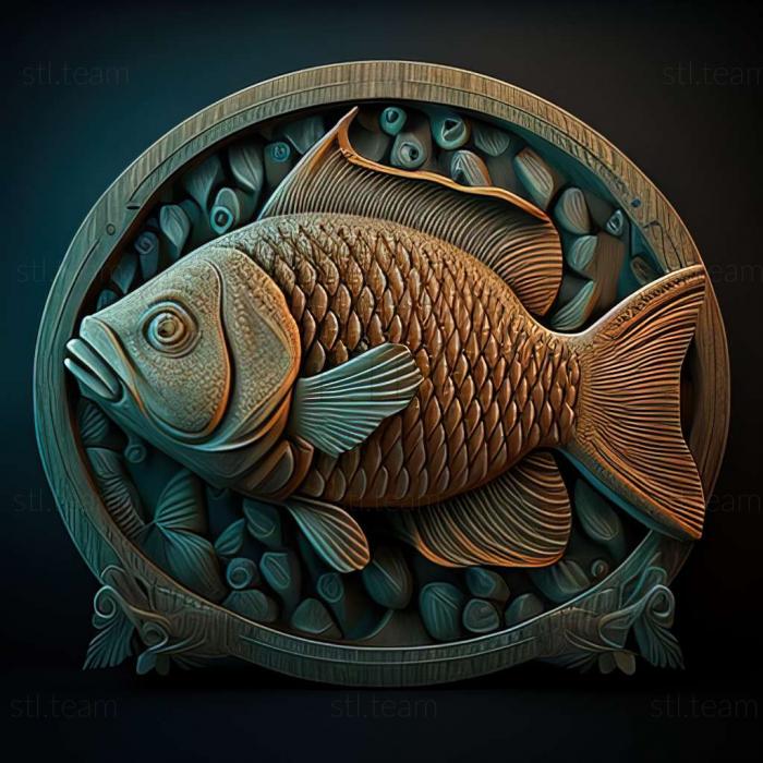3D model Parancistra fish (STL)